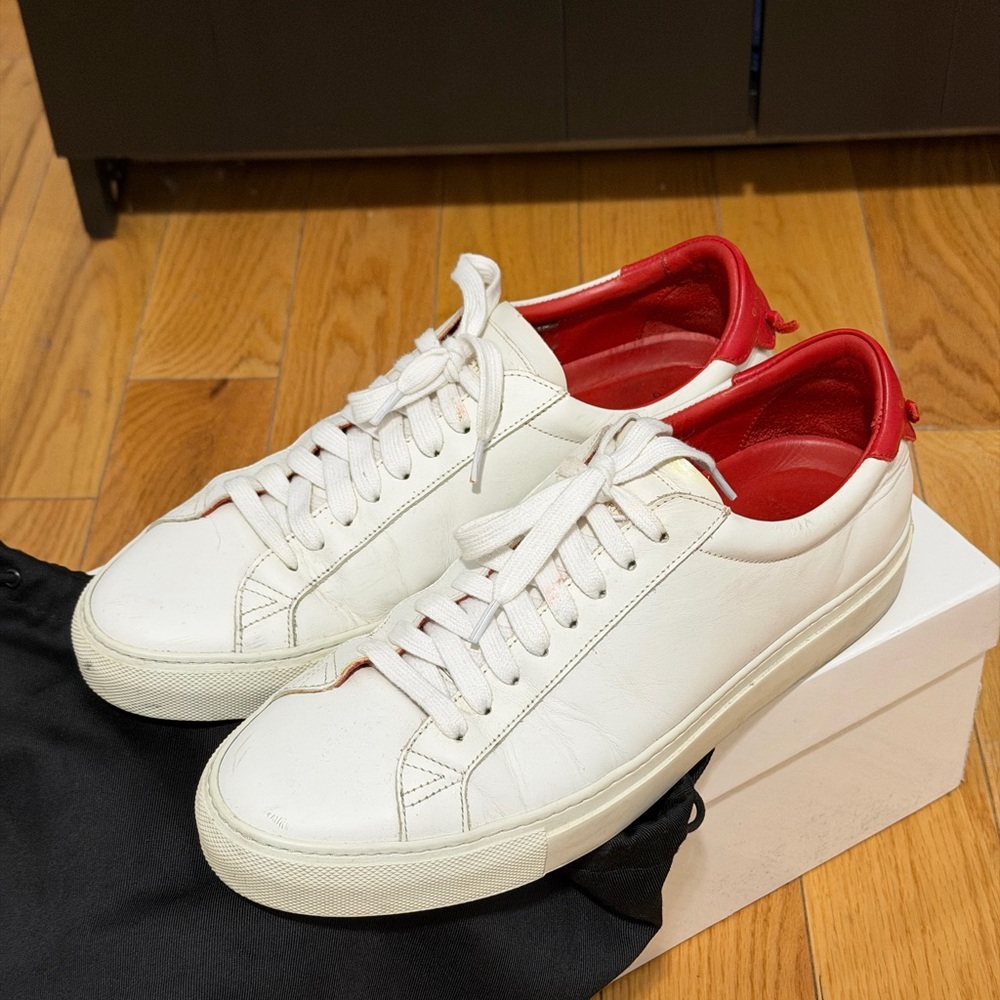 Givenchy White and Red Men's Sneakers